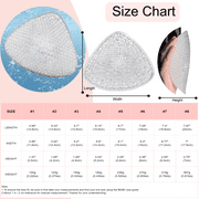 BIMEI Womens Silicone Swim Form Breast Prosthesis, Transparent
