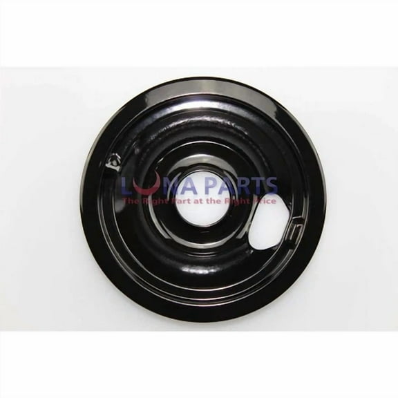 White Westinghouse Stove 6" Black Porcelain Burner Drip Pan Bowl A316222201