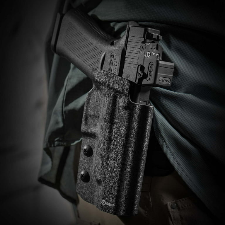 GRITR OWB Kydex Right Hand Gun Holster Compatible with Glock 48