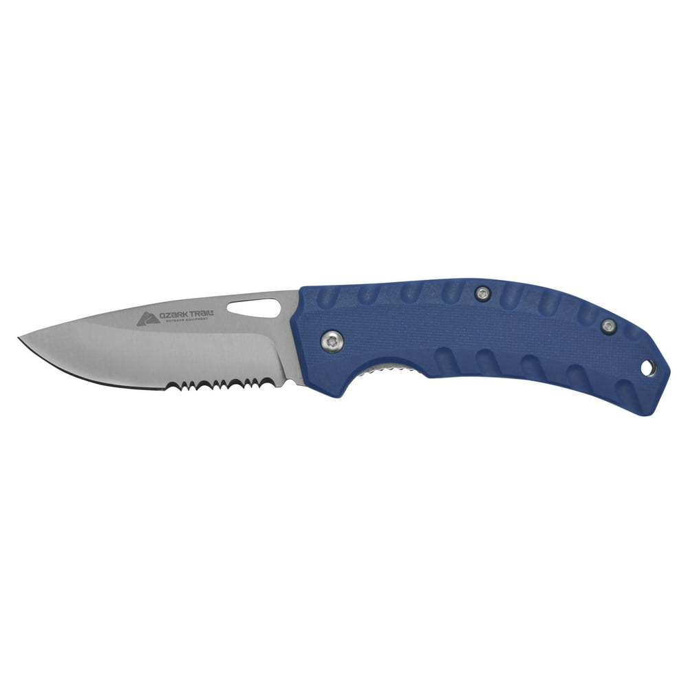 Ozark Trail Pocket Knife, Blue, 6.5 Inch