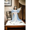 thumbnail image 2 of Ceramic African American Angel Girl Figurine 6.25x5x8.25 Home Gift, 2 of 3