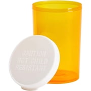 Pharmacy Vials 30 Dram AMBER (PACK OF 12) Snap Cap, Caps Included by Sponix BioRx