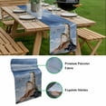 thumbnail image 5 of Beach Lighthouse Table Runner - 90 Inch Long, Kitchen Dining Table Runner Dresser Scarves, Coastal Ocean Sky Birds Oil Painting Farmhouse Decor for Coffee Tables Wedding Party Banquet, 5 of 8