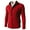 Red M, variant on Men Sweater Coat Solid Color Stand Collar Cardigan Single breasted Soft Warm Elastic Neck Men Coat for Daily Wear