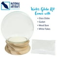 thumbnail image 2 of National Artcraft DIY Water Globe Is 4 Inches Round with Maple Finish Wood Base and Snow Flakes (Pkg/1), 2 of 4