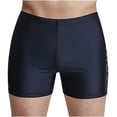 thumbnail image 2 of guisaled Men Swim Jammer Athletic Training Endurance Swimsuit Competitive Racing Compression Swimwear Quick Dry Square Leg Swim Trunks Valentine'S Day s, 2 of 4
