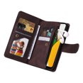 thumbnail image 5 of Case for Samsung Galaxy A03 Cover Zipper Pocket Wallet Case Magnetic Protective - Braun, 5 of 5