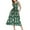 Floral-green, variant on ANYJOIN Women's Sleeveless Tank Dress Summer Casual Swing Sundress Midi Dress with Pockets