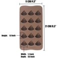 thumbnail image 4 of Emoji Chocolate Mold 2 PCS Emoticon Shaped Candy Making Molds Cute Silicone Baking Mold Ice Cube Tray Mini Pudding Gummy Maker (2 PCS Large Emoji) Xemadio WMZL-166-2, 4 of 5