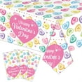 thumbnail image 2 of Xihbxyly Mantel de San Valentín con Estampado de Corazones Románticos, de Lino, Versátil para Fiestas, Ideal para Mesas de Comedor o de Té, Perfecto para San Valentín, Juego de 1 Pieza., 2 of 5