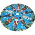 thumbnail image 2 of Easter Eggs Colorful Flowers 36 Inch Christmas Tree Skirt Round Winter Snow Suitable for Christmas Xmas Halloween Holiday Party Decor Decoration Occasion, 2 of 6