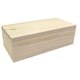 thumbnail image 4 of Caja de almacenamiento de madera con tapa deslizante, multiusos, para pasatiempos, joyas, etc. Longitud 20 cm, 4 of 9