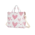 thumbnail image 7 of FORMRS Womens Corduroy Tote Bag Crossbody Shoulder Handbag with Pocket, Hand Drawn Hearts, 7 of 7