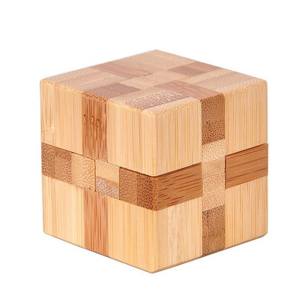 Rompecabezas de rebabas entrelazadas de madera 3d para niños, juguetes clásicos de China, juego de cubos Kong Ming Lock, IQ Brain Teaser, juguetes educativos Fivean unisex
