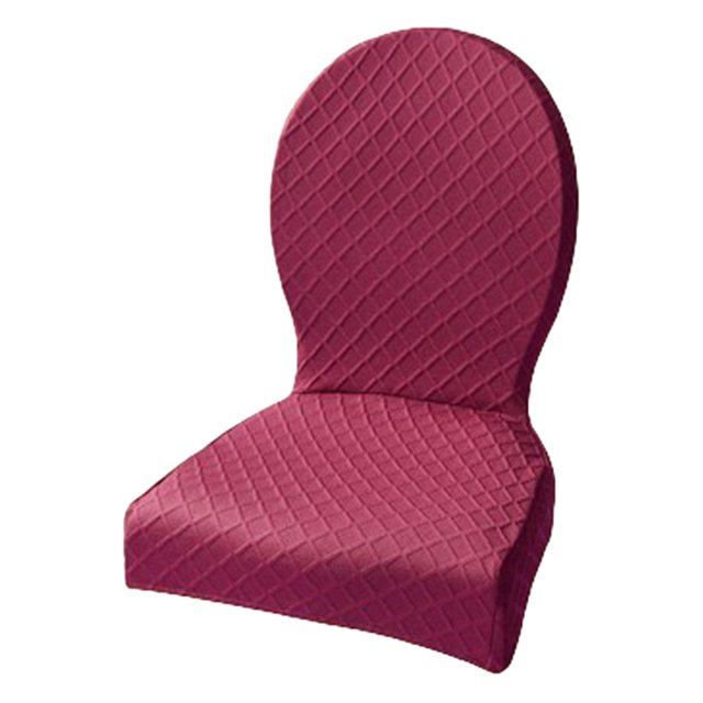 Billuyoard Funda de poliéster suave y cómoda para silla, elegante para silla de comedor, 80 fundas para silla de comedor Decoración del hogar Vino rojo