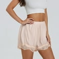 thumbnail image 6 of BLOCLOALO Women Bottoms Under Dress Shorts Women's Fashion Clothes for Every Occasion Cotton Linen Cardigan Summer Chic Slip Shorts for Under Dresses Stretch Shorts Lightweight Shorts Rose Gold L, 6 of 9