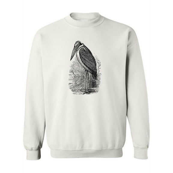 Greater Adjutant Sketch Sweatshirt Women -Image by Shutterstock, Female Large