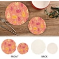 thumbnail image 3 of SKYSONIC Pumpkin Colorful Pink Pot Holders Trivets, 2 Pcs Heat Resistant Trivets,Autumn Cartoon Cotton Thread Weave Mats for Hot Pads Pans Pot Bowl Teapot for Kitchen Decor, 3 of 7