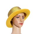thumbnail image 3 of Performance Glitter Hat Party Cosplay Magician Party Supllies Creative Hat (Yellow), 3 of 3