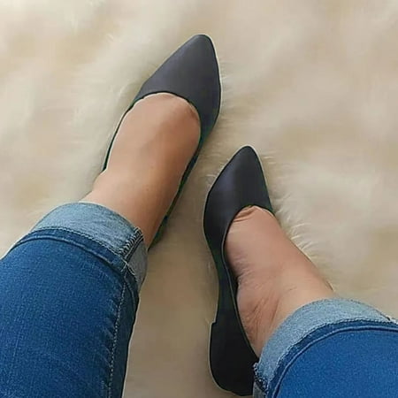 

FZM Women shoes Soft Retro Shallow Shoes Women s Fashion Solid Color Sole Comfortable Women s casual shoes