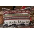 thumbnail image 2 of Carstens Cabin & Lodge Stripe Quilt Set, King, Red, 2 of 3