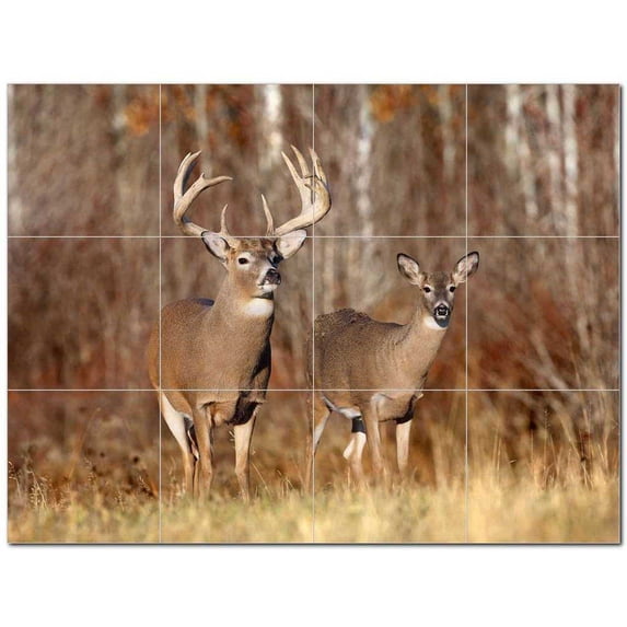 Deer Ceramic Tile Mural Kitchen Backsplash Bathroom Shower 402711-XL43