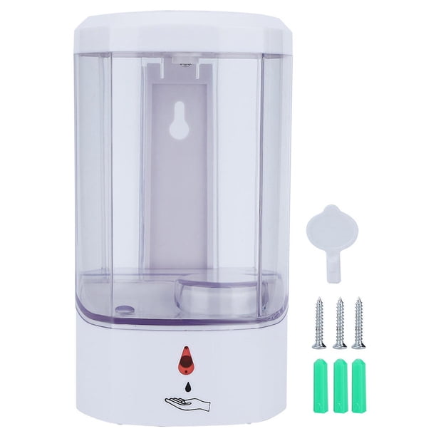 800ml White ABS Wall Mounted Touchless Automatic Soap Dispenser for Kitchen Bathroom