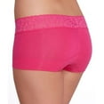 thumbnail image 2 of Maidenform Cotton Boyshort With Lace Pink About It 8, 2 of 2