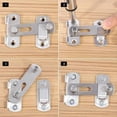 New Stainless Steel Door Latch Sliding Lock Buckle Pet Cage Gate Safety