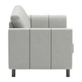 thumbnail image 3 of ZUO Kendall Modern Pine Wood Polyurethane and Polyester Sofa in Gray, 3 of 7