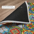 thumbnail image 6 of Addison Rugs Dream Shag Premium Machine Washable Transitional Spanish Tiles Kaleidoscope Round Rug, 8' x 8', 6 of 8
