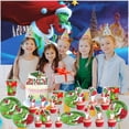 thumbnail image 3 of How the Grinchch Stole Christmas Party Supplies Decor Plates Fans Decorations Honeycomb Centerpieces Cake Toppers, 3 of 6