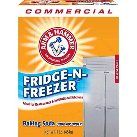Arm & Hammer 3320084011Ct Fridge-N-Freezer Pack Baking Soda, Unscented, Powder, 16 Oz, Pack Of 12