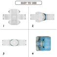 thumbnail image 6 of Xoenoiee Blue Marble Print Tissue Box Cover Square Tissue Box Holder with Bottom Snap, Foldable Napkin Facial Tissues Holder Dispenser Home Car Decor Facial Paper Organizer, 6 of 7
