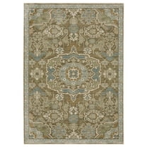 Oriental Weavers Maeve Area Rug - MAE13 - 7'10" x 10'10" - in Brown/ Teal - Vintage Inspired, Stain Resistant, Family and Pet Friendly , Dining, Living Room Rug