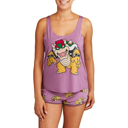 Nintendo Super Mario Bowser Shortie Pajama