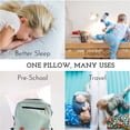 thumbnail image 5 of Little Sleepy Head Toddler Pillow with Pillowcase (Trucks N Cars) Best Pillow for Kids! 13x18", 5 of 6