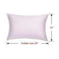 thumbnail image 3 of PiccoCasa Soft Silky Satin Pillowcases Zipper 2 Pack, Non-Standard Lavender Gray, 3 of 8
