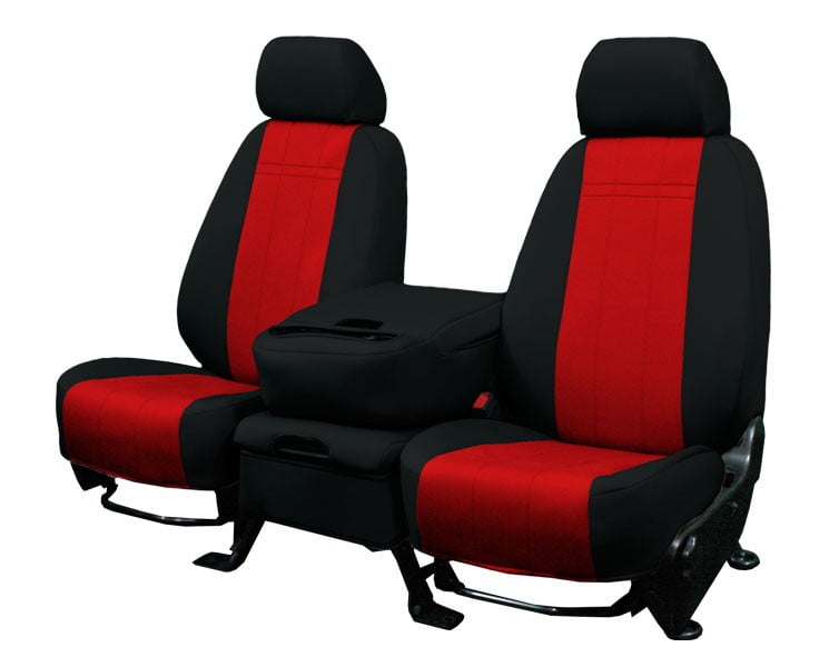 2002 2004 Dodge Ram 1500 2500 3500 Front Row 40 20 Split Bench Red Insert With Black Trim Neosupreme Custom Seat Cover Com - Seat Covers For 2004 Dodge Ram 3500
