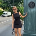 thumbnail image 5 of One Piece Outfits For Women Summer Sexy Short Sleeve Slim Fit Bodycon Jumpsuit Workout Yoga Exercise Romper Bodysuit, 5 of 8