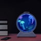 thumbnail image 4 of Lámpara De Medusas, Luz De Pescado De Gelatina De Fantasía LED, 7 Colores Decoraciones De Lámpara De Mesa De Medusas, Luz Redonda De Acuarios Nocturnos Para Decoración De La, 4 of 7