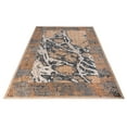 thumbnail image 1 of LaDole Rugs Abstract Rustic Bordered Area Rug - Carpet for Living Room, Bedroom, Dining, Hallway - Beige Silver 3x5 3x10 4x6 5x8 6x9 8x10 9x12, 1 of 7