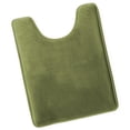 thumbnail image 3 of 1 Contour Clara Clark Bath Mat Bathroom Rug - Absorbent Memory Foam Bath Rugs - Non-Slip, Thick, Cozy Velvet Feel Microfiber Bathrug, Plush Shower, Toilet- Floor Bathmats Carpet - Sage - 24"x19", 3 of 6