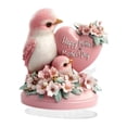 thumbnail image 2 of Parrot 2D acrílico Día de la madre Mesa de decoración Centro de mesa con placa decorativa de pájaros base para de estante de café de, 2 of 9