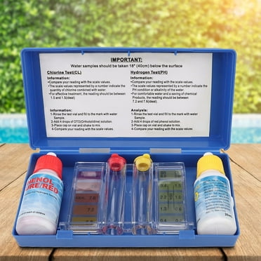 Pool  Test Kit,  Chlorine Testing Pool Water Test Kit, For Swimming Pool Chemicals Bromine Hot Tub Outdoor