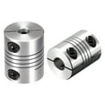 thumbnail image 6 of Uxcell 2PCS Motor Shaft 6mm to 8mm Helical Beam Coupler Coupling 25mm Dia 30mm Length, 6 of 6