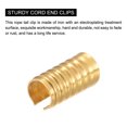 thumbnail image 4 of 100uds Clips de Engarce de Cuero Unique Bargains Tono Dorado 5,5x11mm Plegable Cilíndrico, 4 of 7