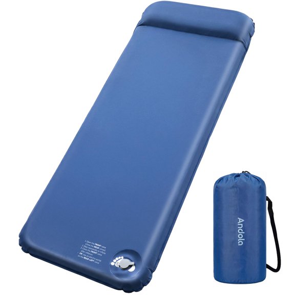 Colchón Inflable Andola Autoinflable con Espuma Viscoelástica de 7.6 cm