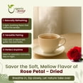 thumbnail image 5 of Organic Way Rose Petals Dried (Rosa Centifolia) - Pure, Edible & Fragrant for Tea | Organic & Kosher Certified | Raw, Vegan, Non GMO & Gluten Free | USDA Certified | Origin - India (1/4 lbs / 4 oz), 5 of 6