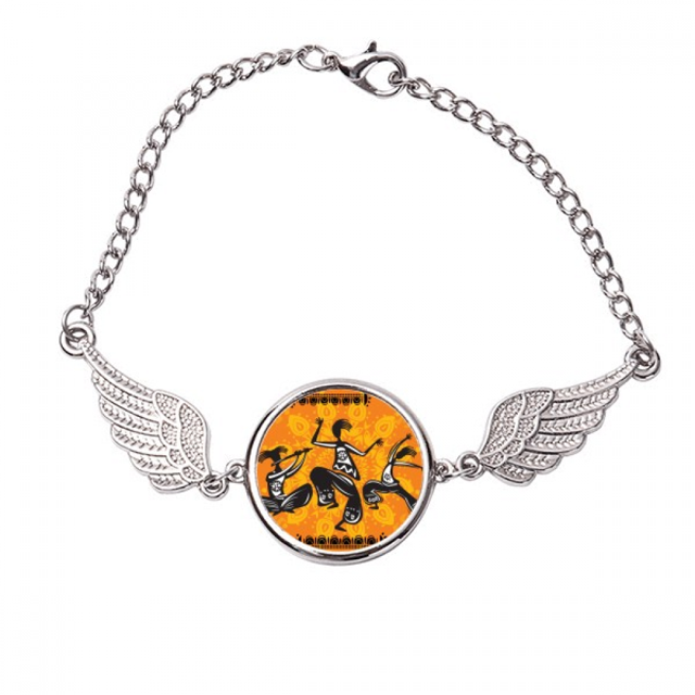 La gente mexicana de danza Mexico totems Pulsera pulsera pulsera alas de ángel pulsera